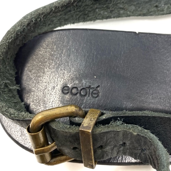 Urban Outfitters | Ecote | Black Leather Braided Sandals Size 8 - Picture 9 of 10